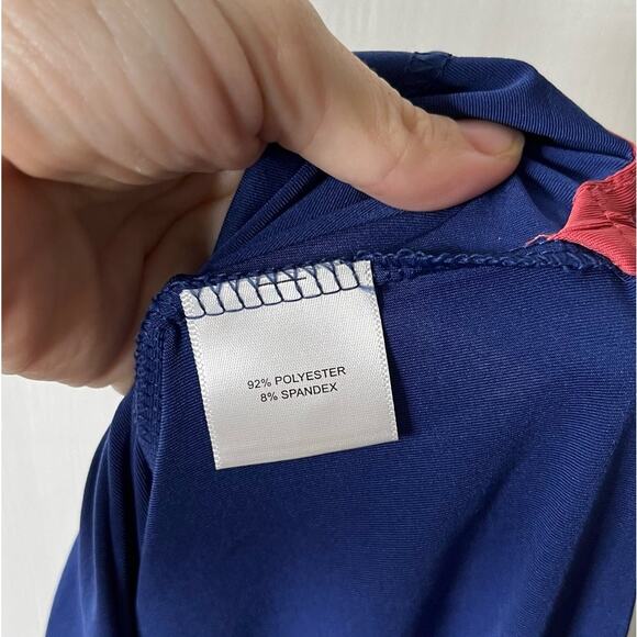 Peter Millar Blue Stripe Summer Comfort Polo Shirt Size Large - Picture 4 of 6